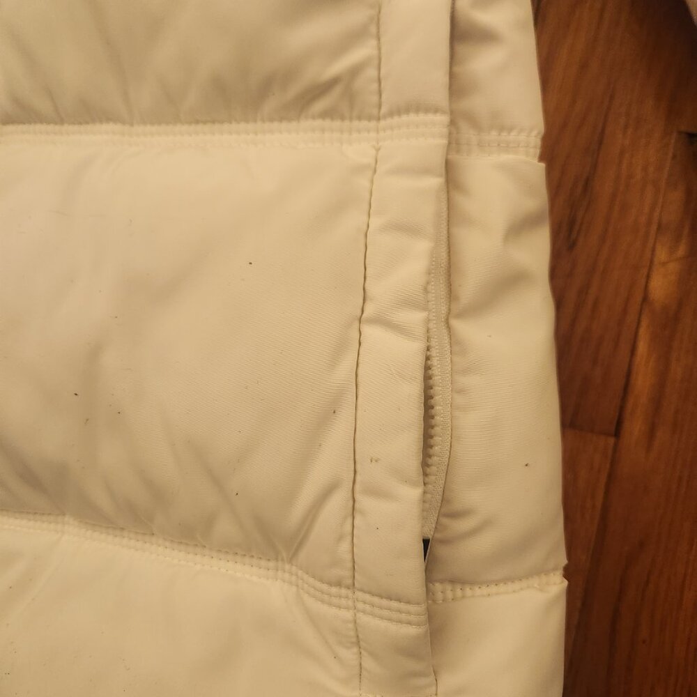 Tommy Hilfiger White Long Puffer Coat Size M No Hood Excellent Condition - Picture 10 of 16